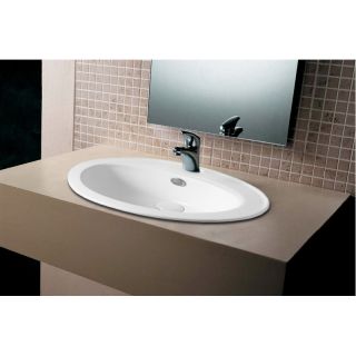 Раковина встраиваемая сверху Azario 56.5х47.5х18, фаянс (AZT808)